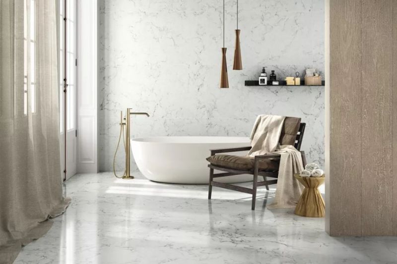 瓷磚上墻正流行，很美，還好清潔~