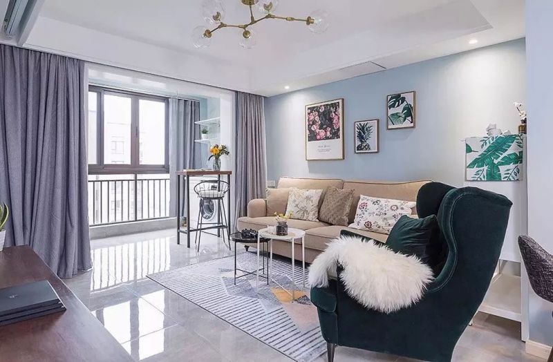 北歐風(fēng)三房，清新中又有典雅感，好喜歡的設(shè)計